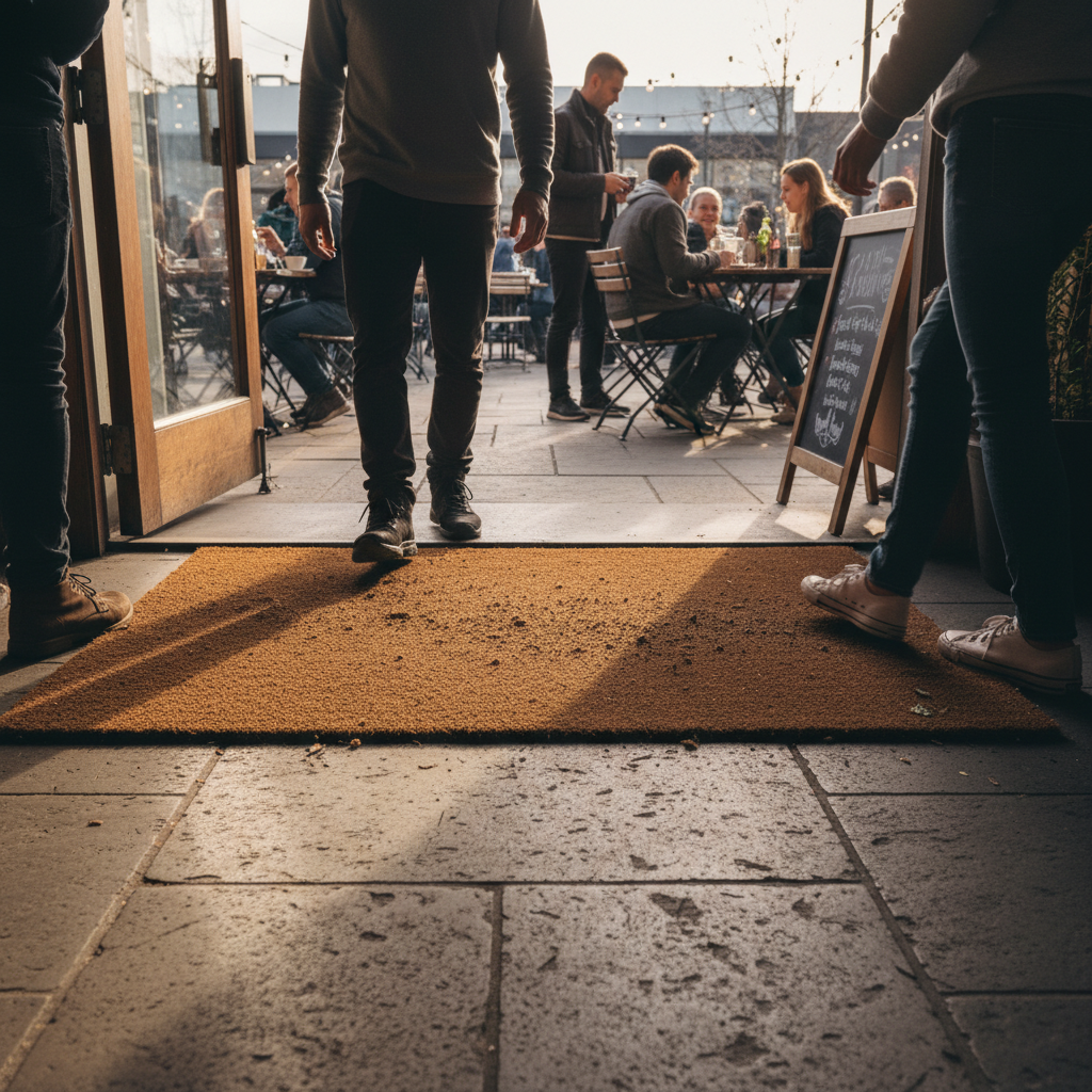 Premium Natural Coir Mat - 17mm Thick, 125cm x 220cm, Eco-Friendly with Durable Scraping Action