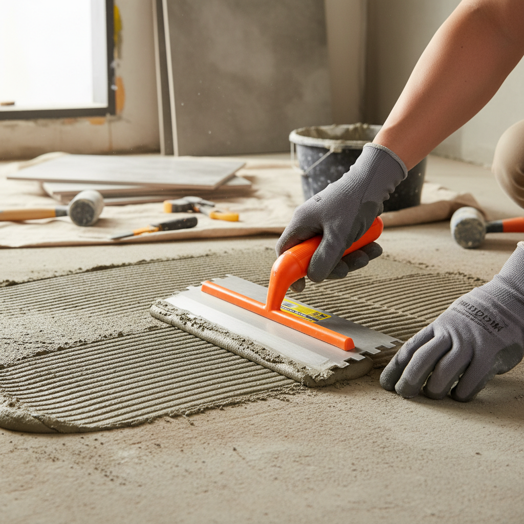 Premium Glue Trowel for Seamless Adhesive Application on Artificial Grass with Enhanced Grip and Durability