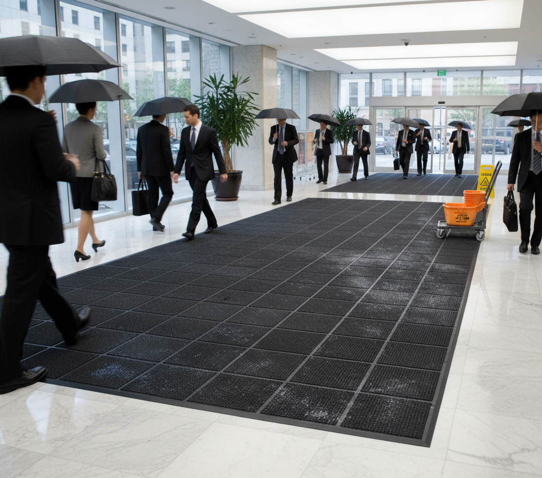 Premium Classic Modular Tiles & Edges for High-Traffic Areas - Effortless Installation and Enhanced Dirt Removal