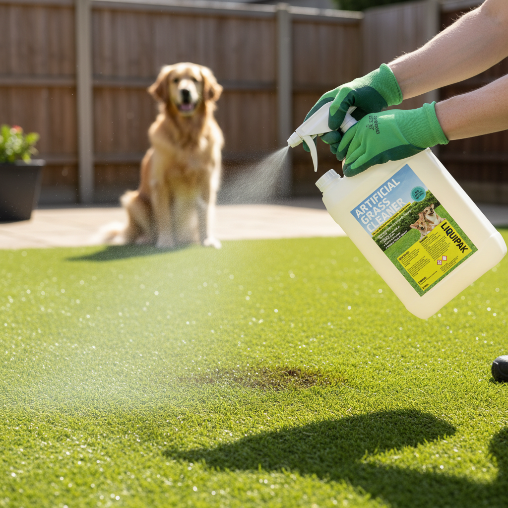 Premium 2-in-1 Artificial Grass Cleaner and Deodorizer - Powerful Fast-Acting Formula for Safe and Effective Cleaning of Artificial Lawns