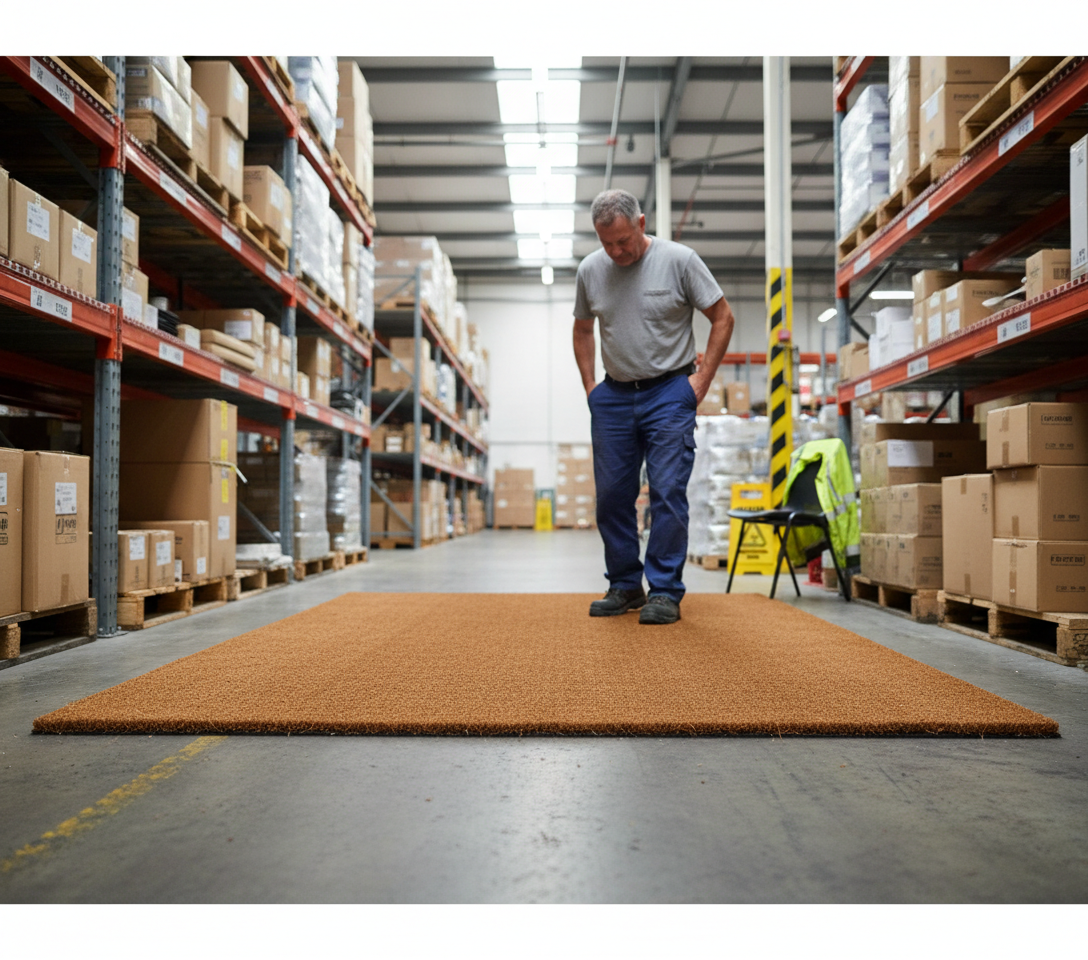 Premium Heavy Duty Coir Coconut Roll Matting for High-Traffic Areas - Custom Sizes Available with Durable PVC Backing