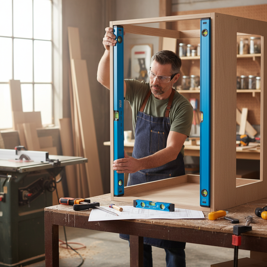 Premium 4 Piece Spirit Level Set - Ultra-Strong Aluminium Construction with UV Resistance for Accurate Leveling in Various Applications