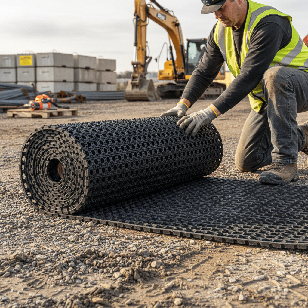 Premium Eco-Friendly Ground Protection Mat for Safety and Erosion Control on Steep Slopes and High-Traffic Areas