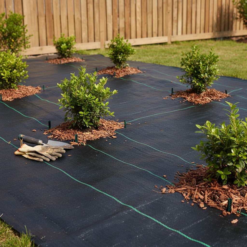 Premium Heavy Duty Landscaping Barrier Membrane 2m x 25m for Weed Control and Protection