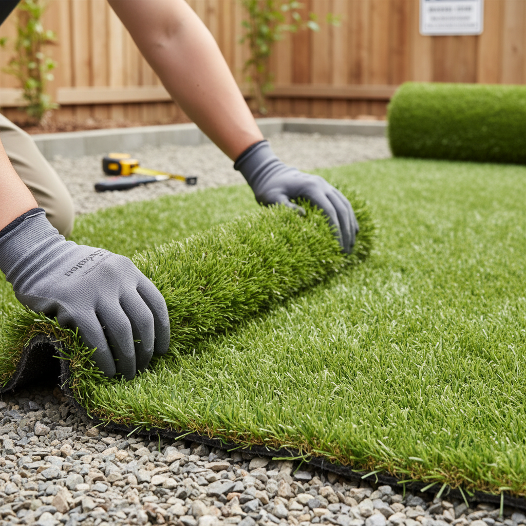Premium Artificial Grass with Multi-Length Fibres and 28mm Dense Pile for Realistic Outdoor Spaces