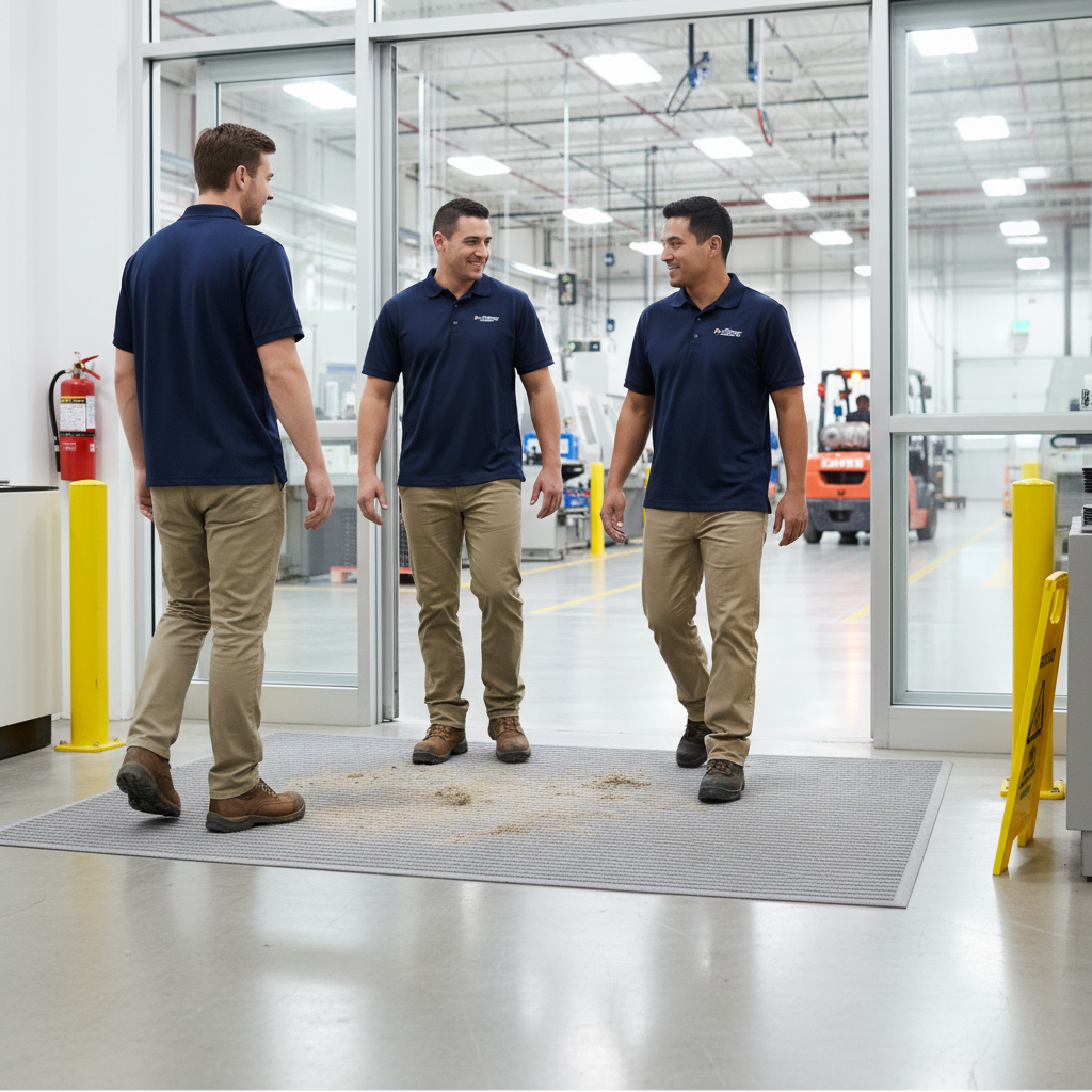 Premium Bi-Level Dirt Trapping Mat with Fashion Border for Enhanced Entryway Cleanliness and Safety