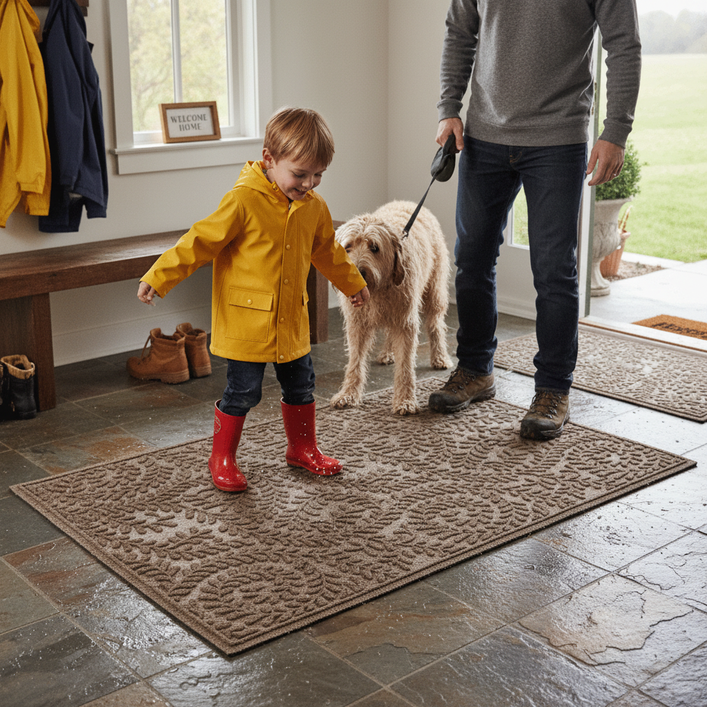 Premium Classic Doormats - Heavy Duty Moisture Trapping Mats for Indoor and Outdoor Use