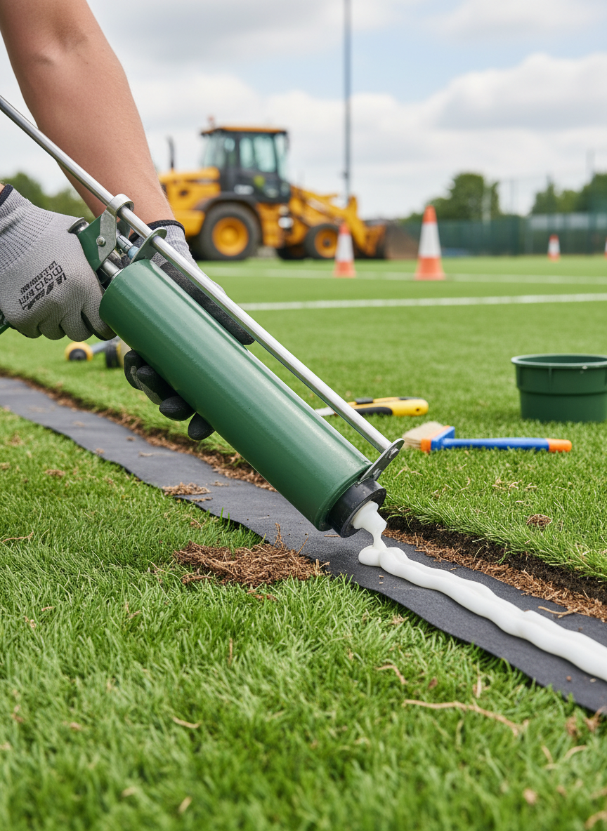 Premium Artificial Grass Repair Kit with Adhesive and Tape for Quick Patching of Damage