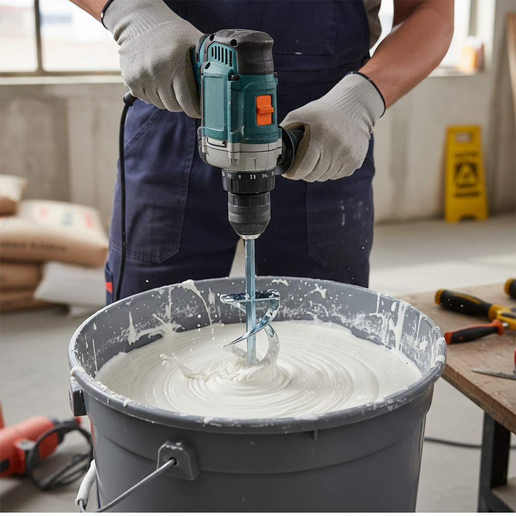 Premium Glue Mixer Attachment for Standard Drills - Effortless Mixing with Durable Construction