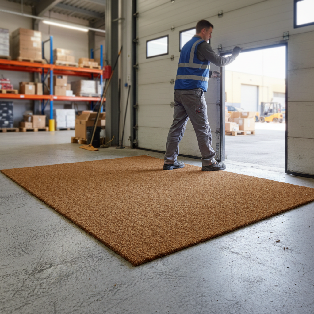 Premium Natural Coir Mat - 17mm Thick, 125cm x 220cm, Eco-Friendly with Durable Scraping Action