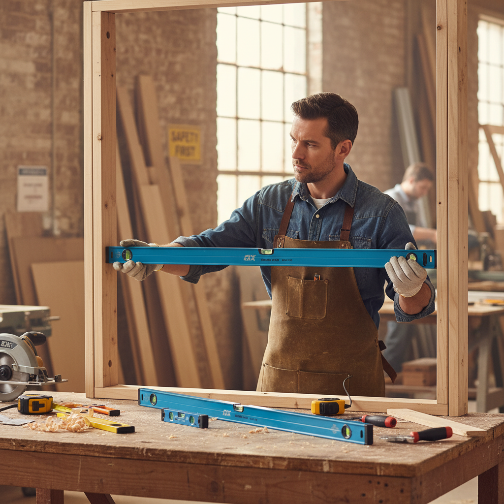 Premium 4 Piece Spirit Level Set - Ultra-Strong Aluminium Construction with UV Resistance for Accurate Leveling in Various Applications