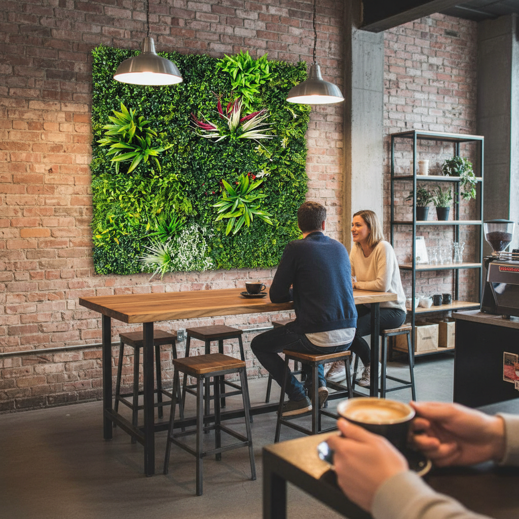 Premium Artificial Living Wall Panel 1m x 1m - Durable, UV Protected, Easy Installation for Indoor and Outdoor Use