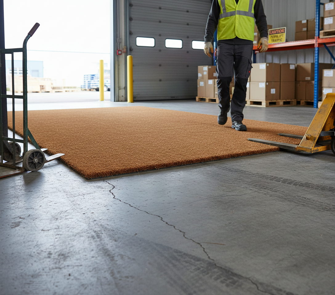 Premium Heavy Duty Coir Coconut Roll Matting 14mm - Durable and Eco-Friendly Entrance Solution