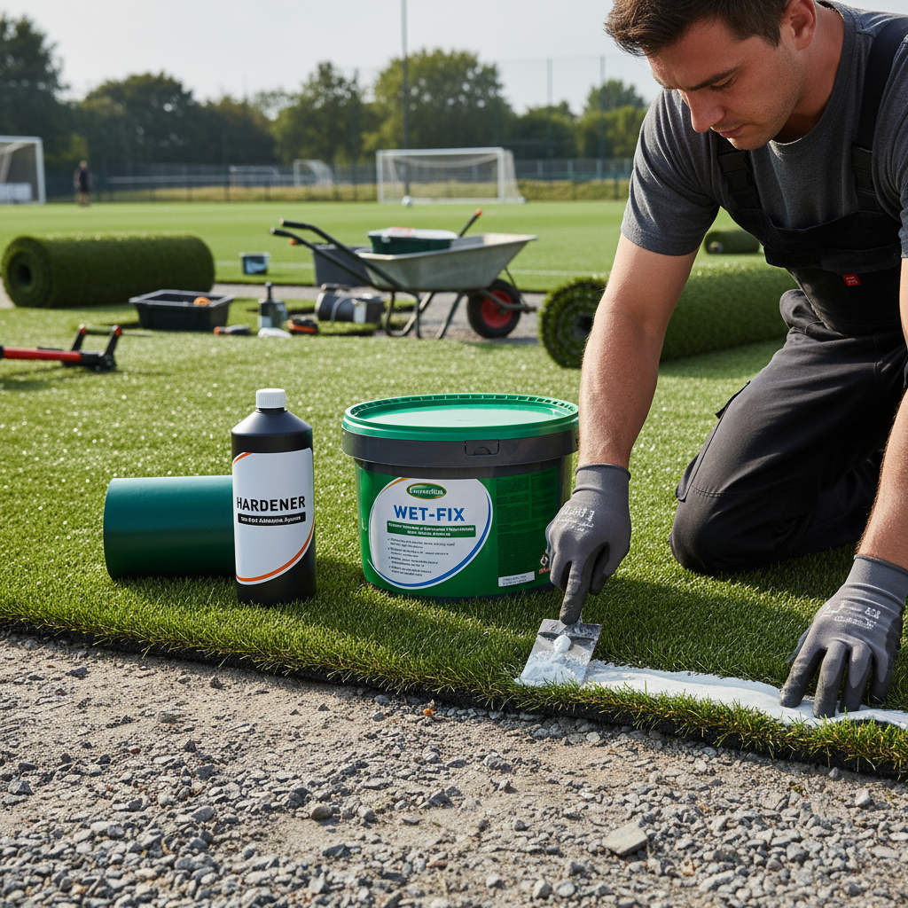 Premium Bundle of Adhesive Glue and Tape for Artificial Grass Installation - Exceptional Durability and Reliable Adhesion for Up to 20m Joins