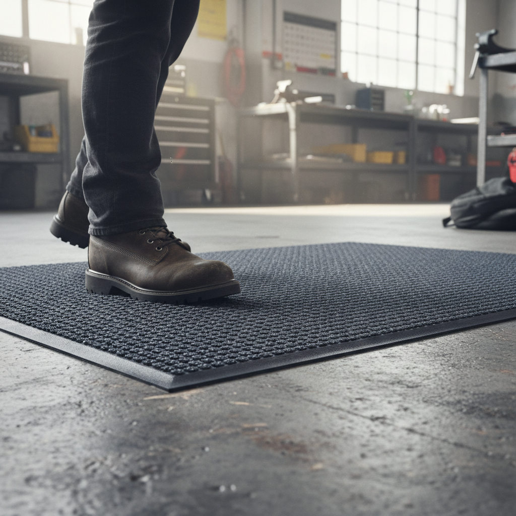 Premium Bi-Level Waterhog Classic Mat with Rubber Border for Dirt and Moisture Control