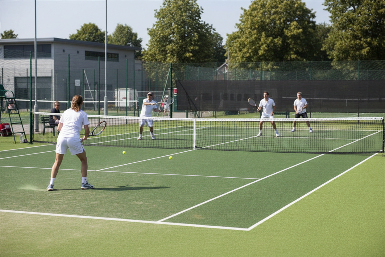Premium Artificial Grass Tennis Court with Sand Infill for Enhanced Performance and Durability - Ideal for Garden and Club Use