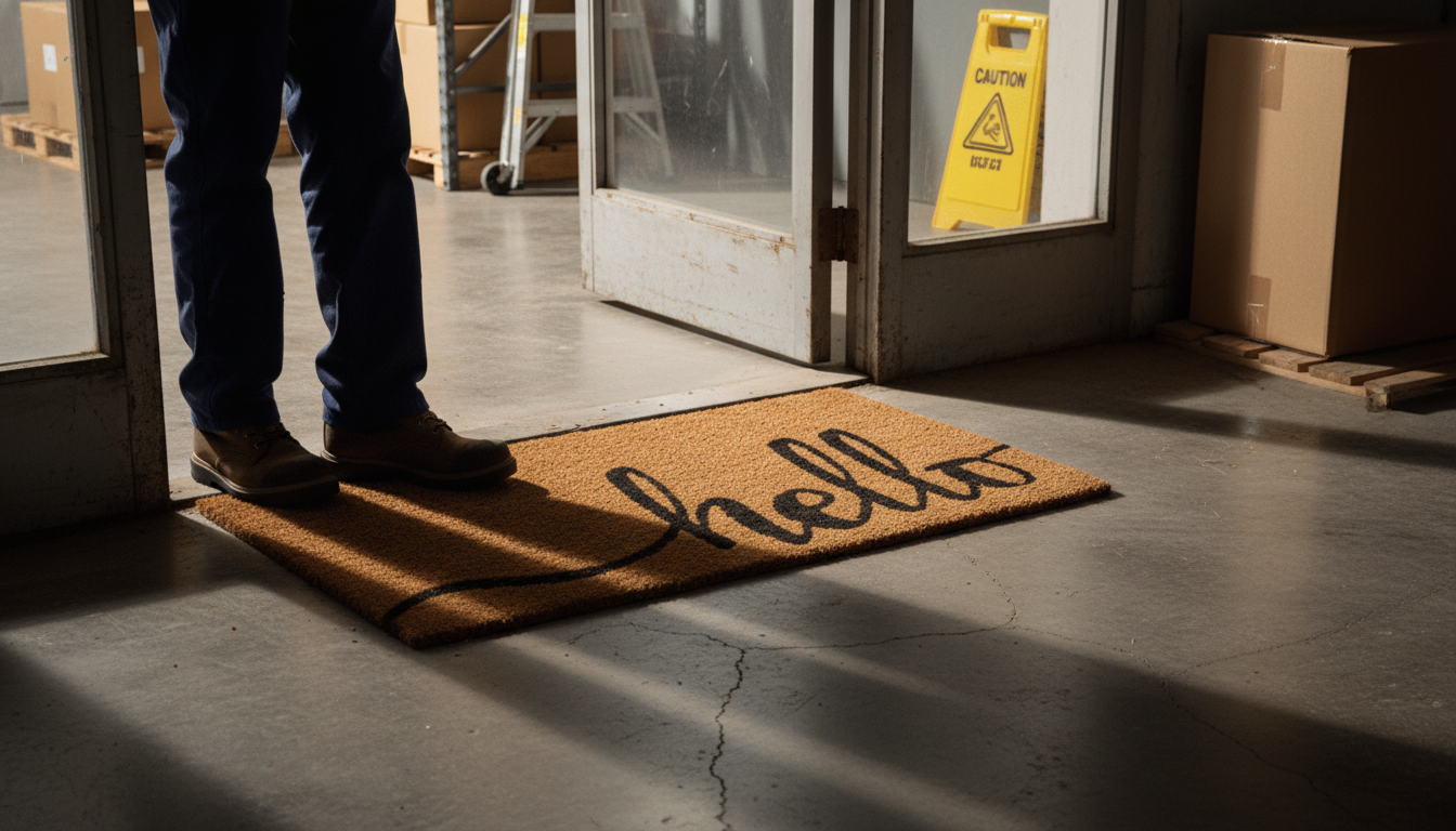 Premium Coir Logo Mat - Durable, Eco-Friendly Entrance Mat for Home and Business Use