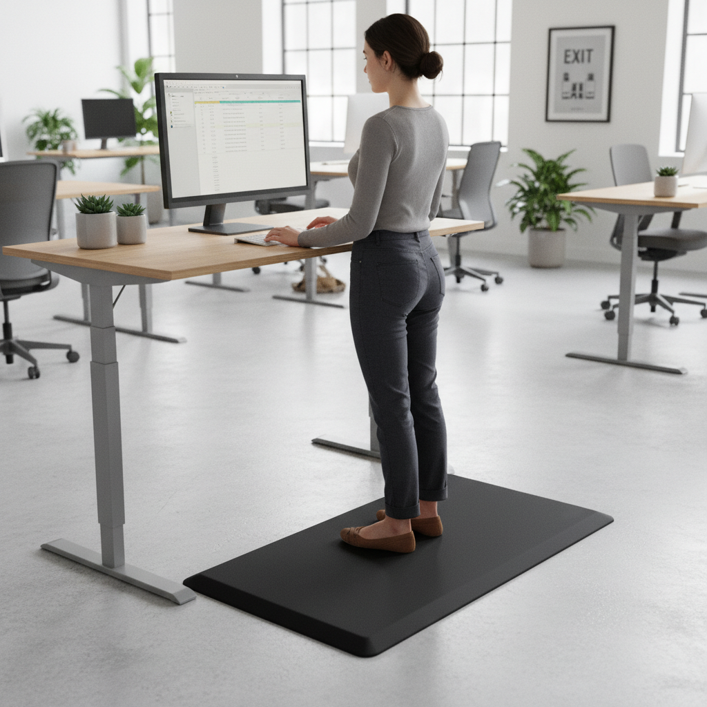 Premium Ergonomic Standing Comfort Desk Mat for Enhanced Support and Productivity