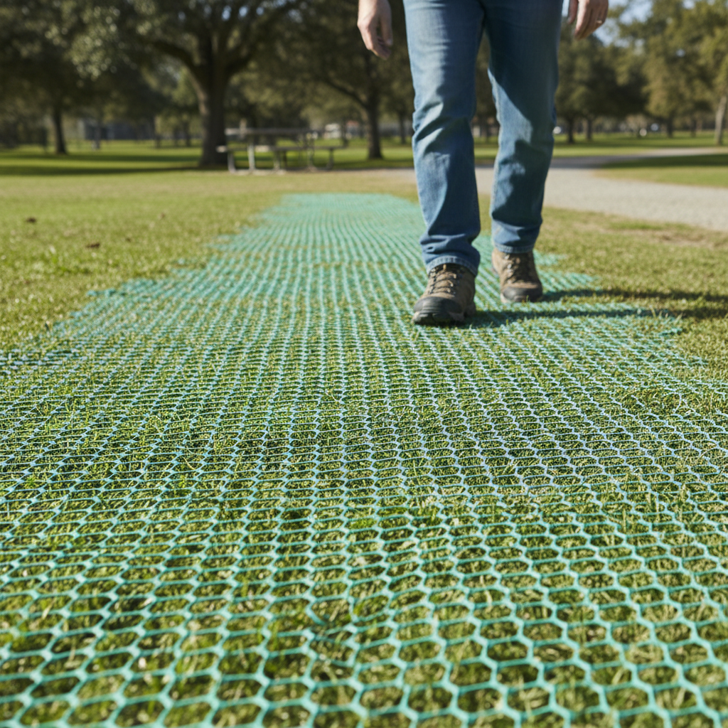 Professional Lightweight Grass Reinforcement Mesh for Enhanced Lawn Resilience and Ground Protection