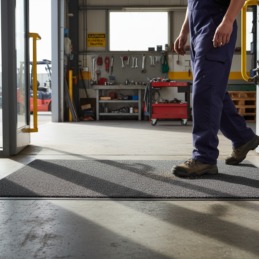 Premium Heavy Duty Entrance Mat with Anti-Slip Backing for High-Traffic Areas - Moisture-Wicking and Durable Design