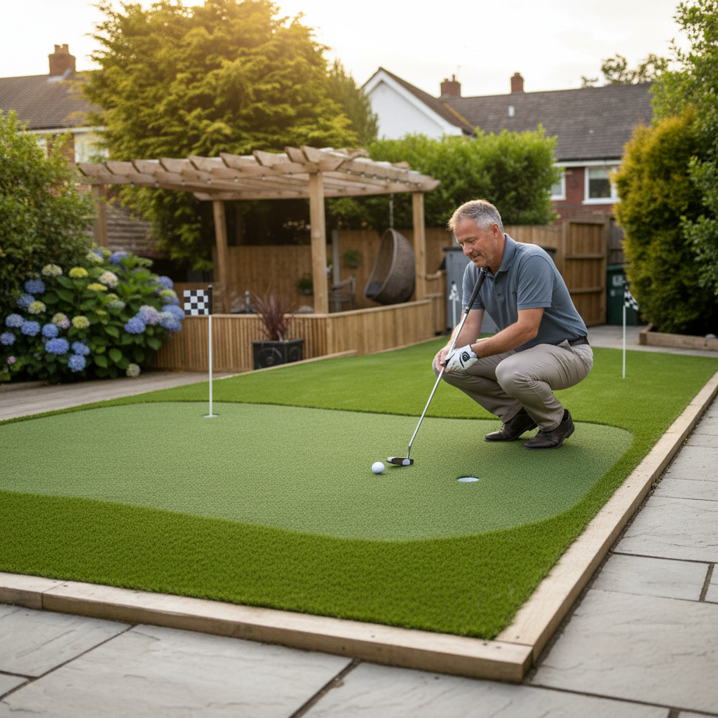 Premium 35mm Artificial Golf Fringe - Durable Multidirectional Grass for Putting Greens with Low Maintenance Benefits