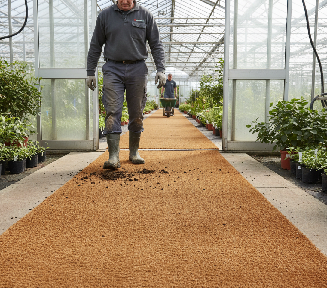 Premium Heavy Duty Coir Coconut Roll Matting 30mm for Indoor and Outdoor Use with PVC Backing and Customizable Sizes