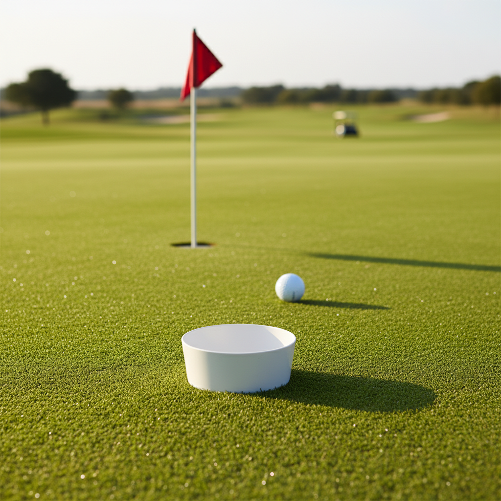 Premium Golf Hole Cup for Real and Artificial Grass Putting Greens - 10.5m Diameter and 10cm Deep