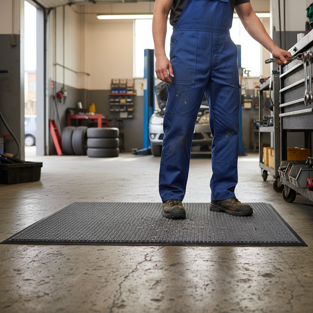 Premium Heavy Duty Doormat with Reinforced Waffle Pattern for Moisture Absorption and Slip Resistance