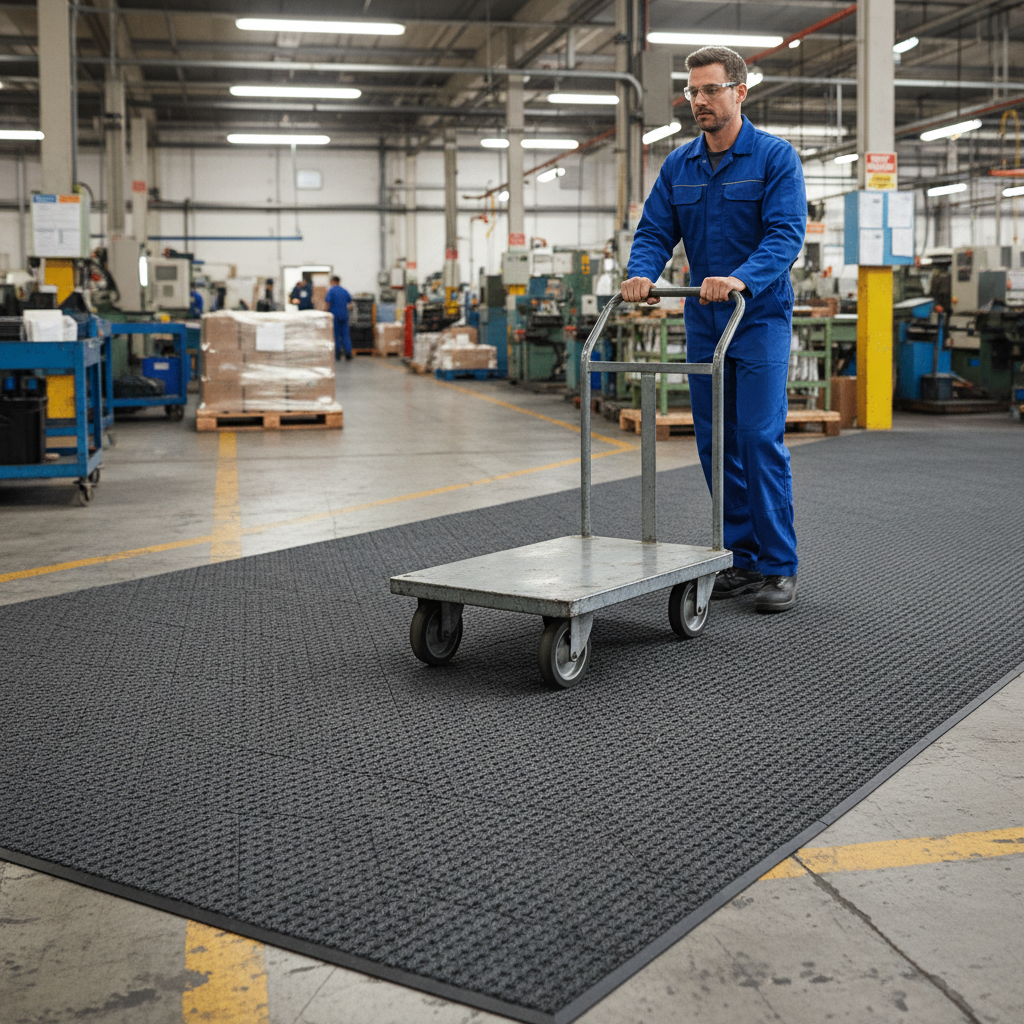 Premium Eco-Friendly Modular Entryway Carpet Tiles - Slip-Resistant, Durable, and Sustainable 50cm x 50cm Tiles for High-Traffic Areas