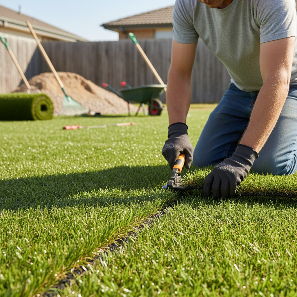 Premium 40mm Artificial Grass - Durable, UV-Stabilized with Natural Appearance for Low-Maintenance Outdoor Spaces