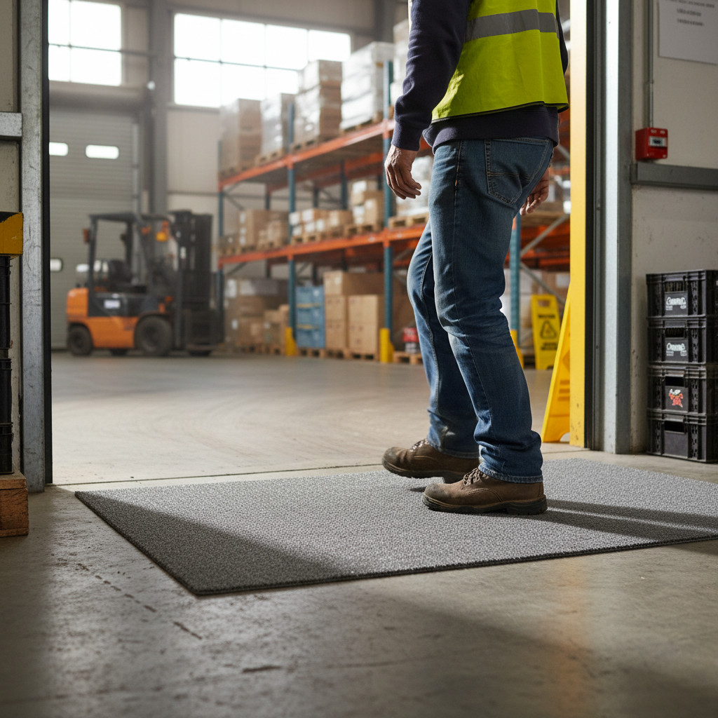 Premium Mid Grey Coir Doormat - Custom Cut Length, Durable Coconut Fibers for Superior Dirt Trapping