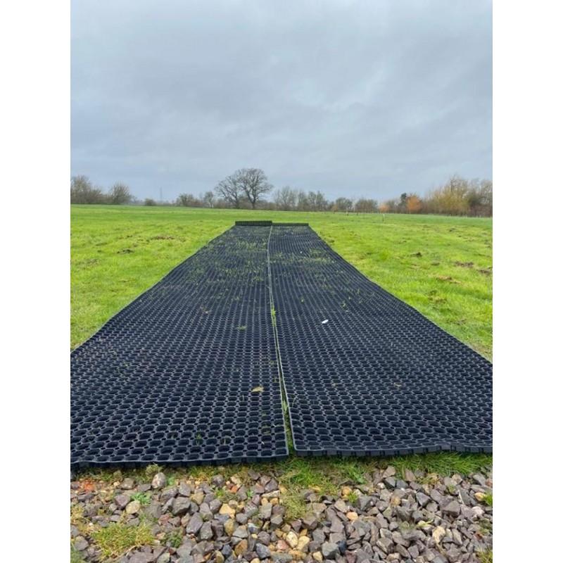 Rubber Grass Mat Roll 1m x 10.5m - Slip Not Co Uk