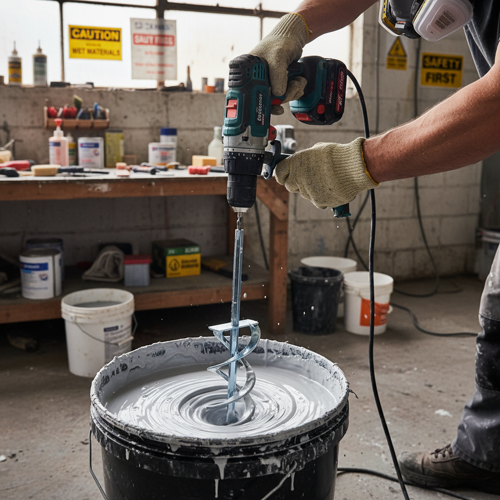 Premium Glue Mixer Attachment for Standard Drills - Effortless Mixing with Durable Construction