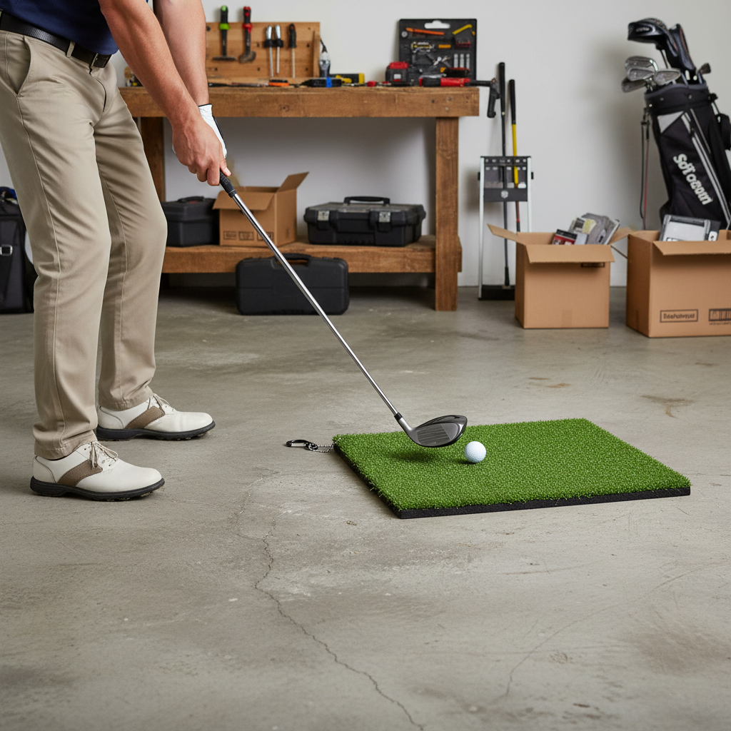 Premium Winter Golf Mat - Compact, High-Performance 16mm Artificial Grass for Year-Round Play