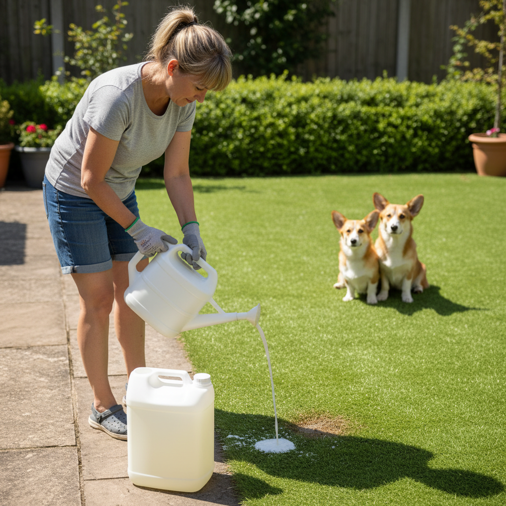 Premium 2-in-1 Artificial Grass Cleaner and Deodorizer - Powerful Fast-Acting Formula for Safe and Effective Cleaning of Artificial Lawns