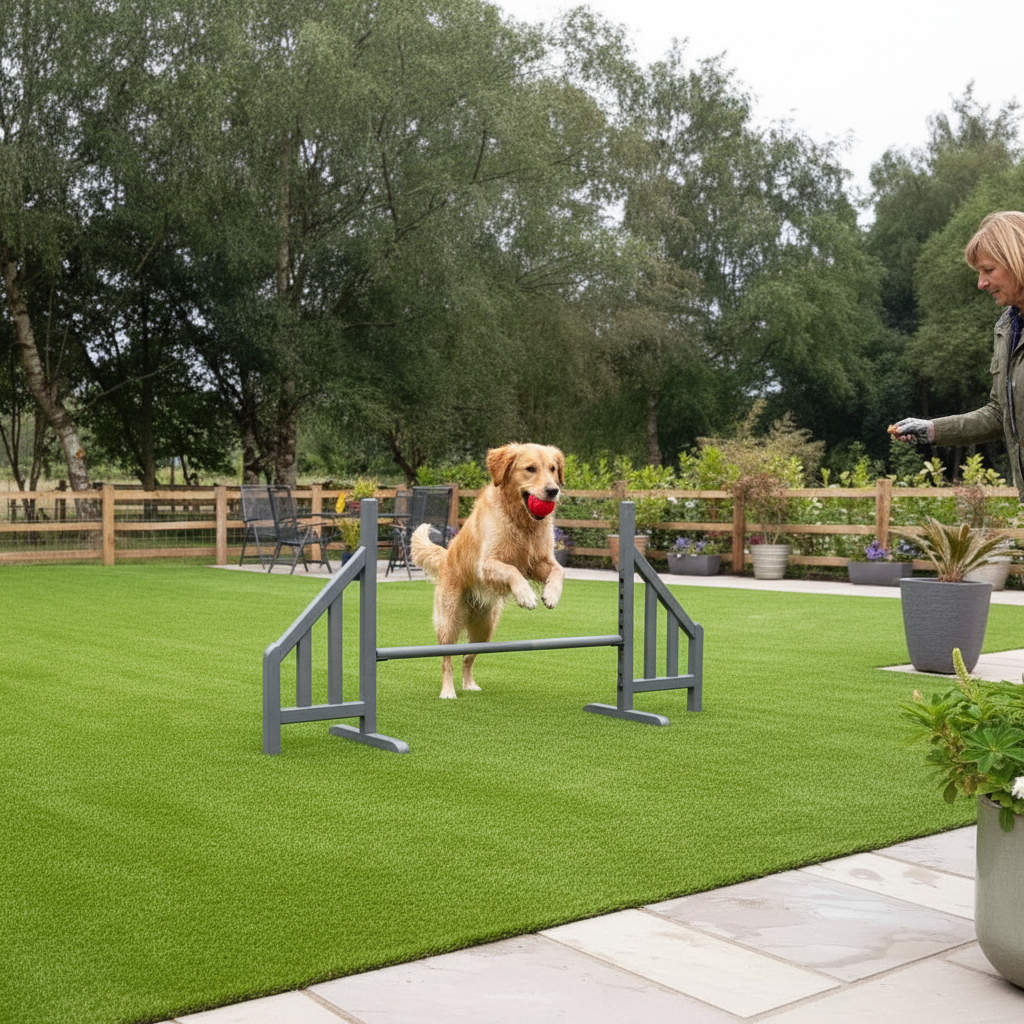 Premium Natural 42mm Artificial Grass - Realistic, Soft, and Durable for Luxurious Gardens