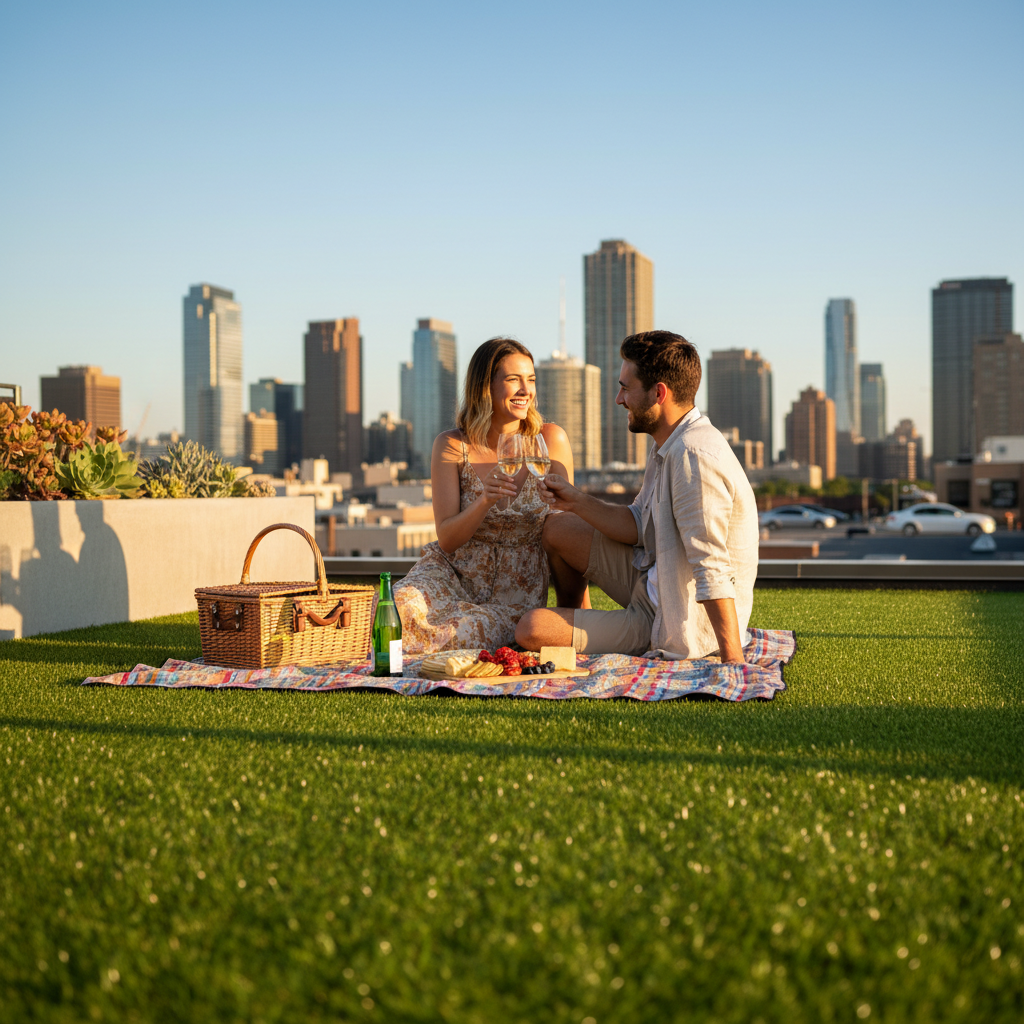 Premium 40mm Recyclable Artificial Grass with Non-Directional Design and 10-Year Guarantee for Sustainable Outdoor Living