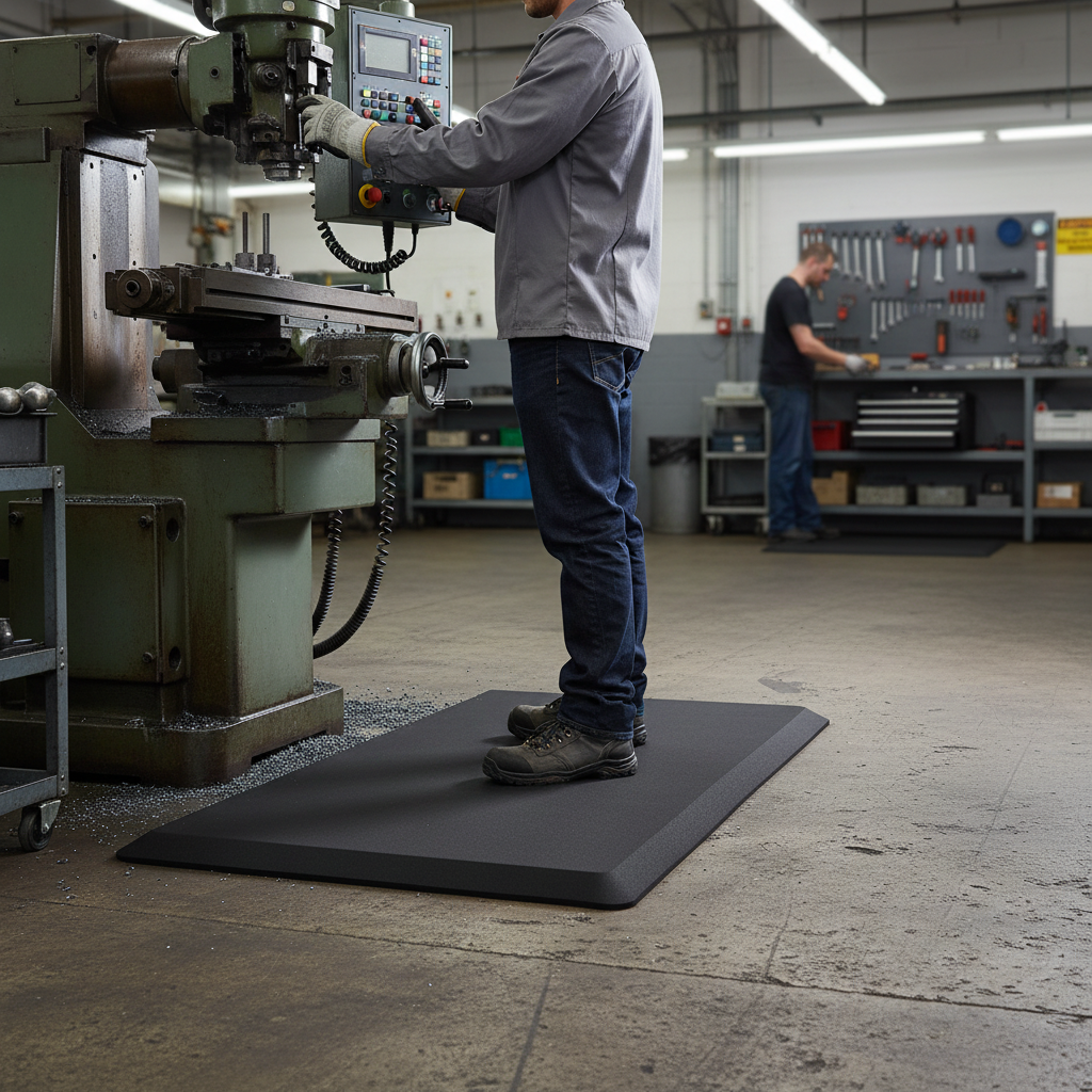 Premium Active Anti-Fatigue Standing Desk Mat 50 x 100cm - Ergonomic Support for Prolonged Standing with Non-Slip Base