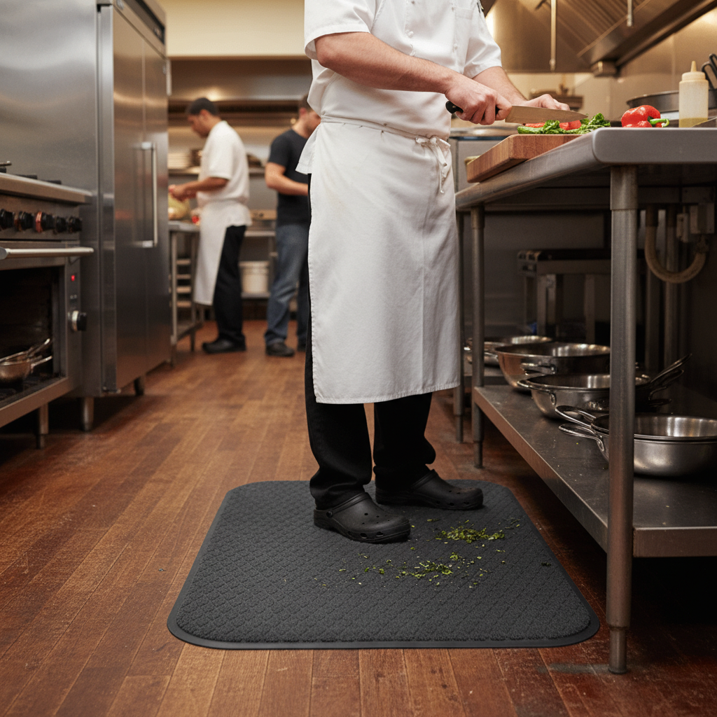 Premium Anti-Fatigue Comfort Mat 61cm x 84cm - Slip-Resistant, Durable Nitrile Rubber Backing