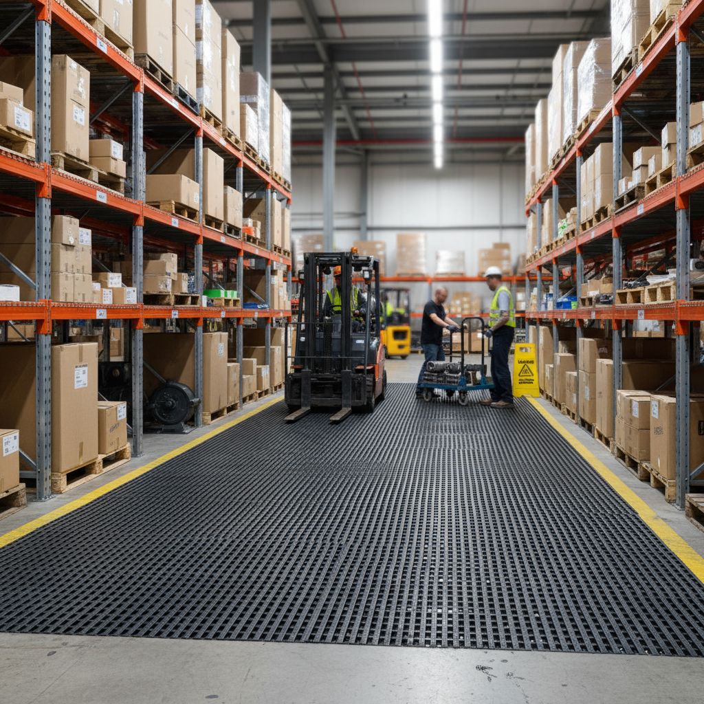 Premium Heavy Duty Black Mat 122cm x 100cm for Industrial Safety and Hygiene - High-Quality Professional Grade for Industrial and Commercial Applic...