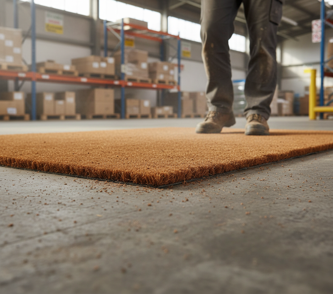 Premium Heavy Duty Coir Coconut Roll Matting 17mm - Durable, Eco-Friendly, and Customizable for Any Entrance