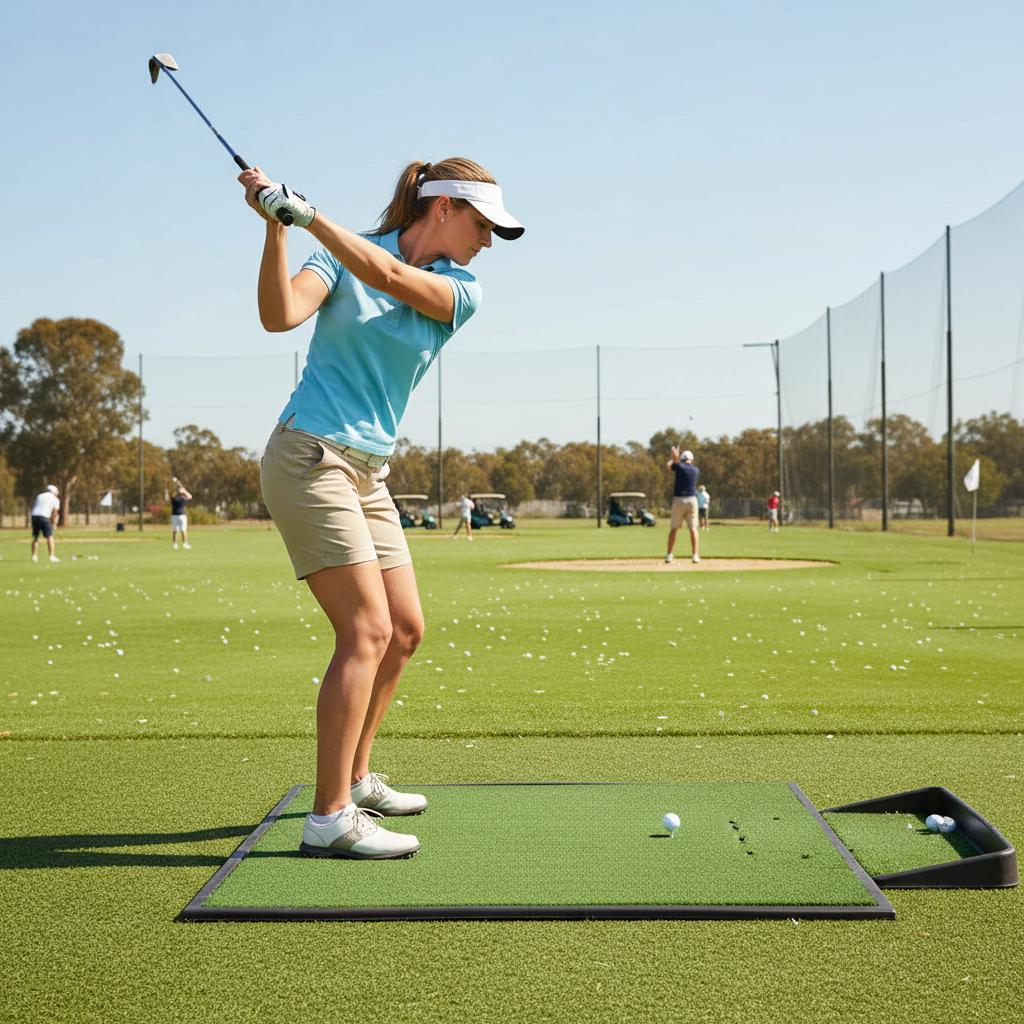 Premium Heavy Duty Rubber Base for Golf Mat - Non-Slip, Outdoor & Indoor Use, 1.56m x 1.56m Size