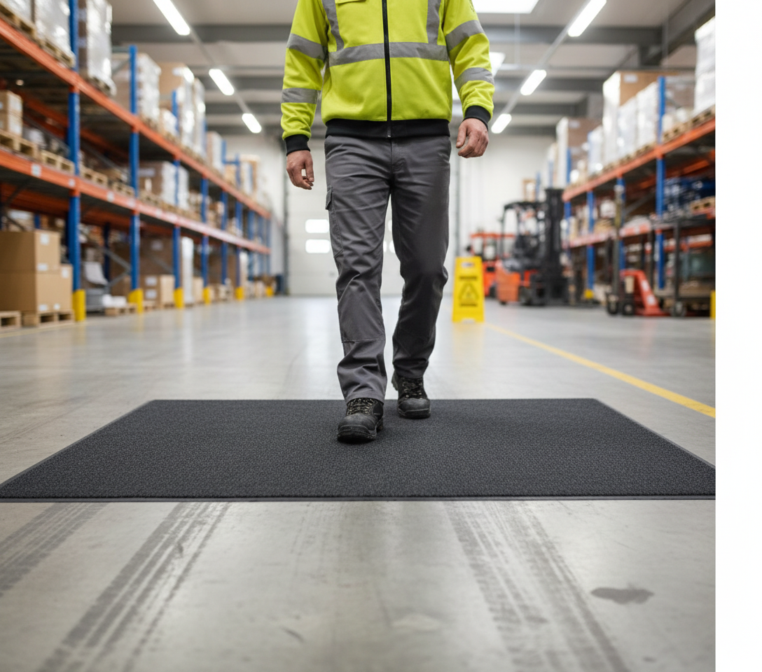 Premium Solid Colour Mats - Durable, Sustainable, Custom Sizes with Heavy Duty Rubber Backing for Indoor Use