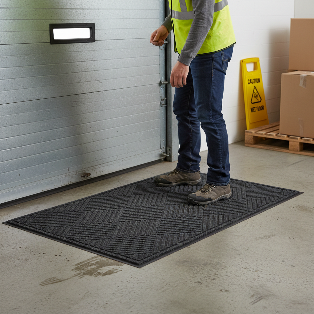 Premium Eco-Friendly Diamond Pattern Floor Mat 61cm x 89cm for Heavy Foot Traffic Protection