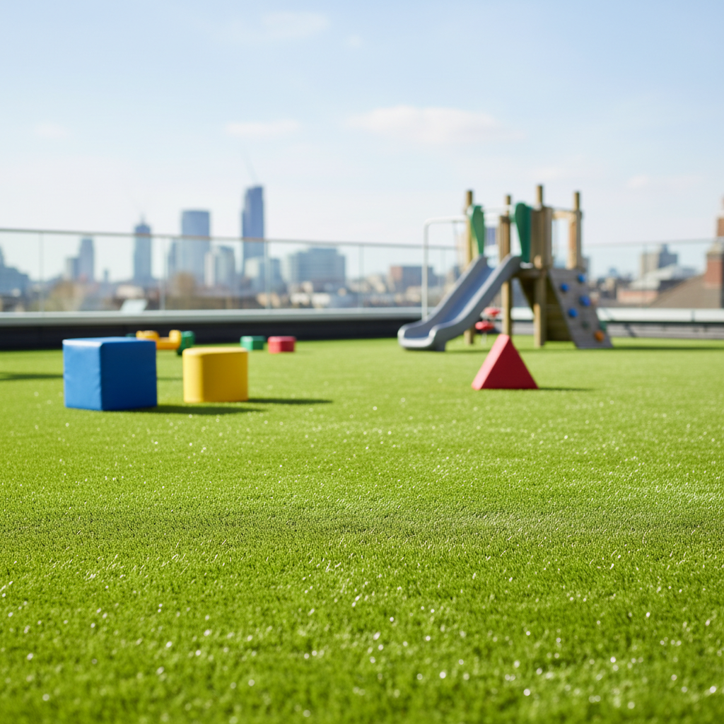 Premium 25mm Artificial Grass for Gardens and Play Areas - Durable C-Shaped Fibres with Springback Technology