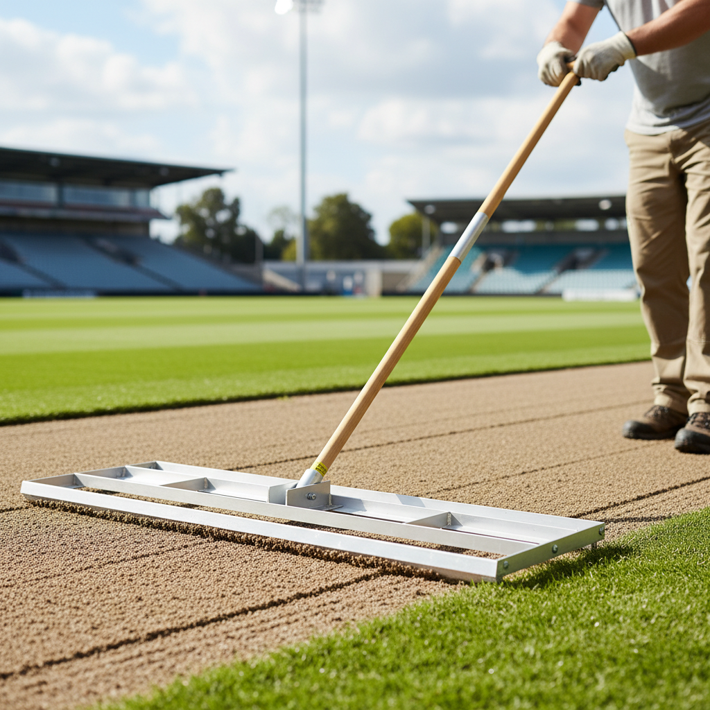 Premium Heavy Duty Screeder with Sturdy Wooden Handle for Landscaping - Available in 50cm, 65cm, and 75cm Widths