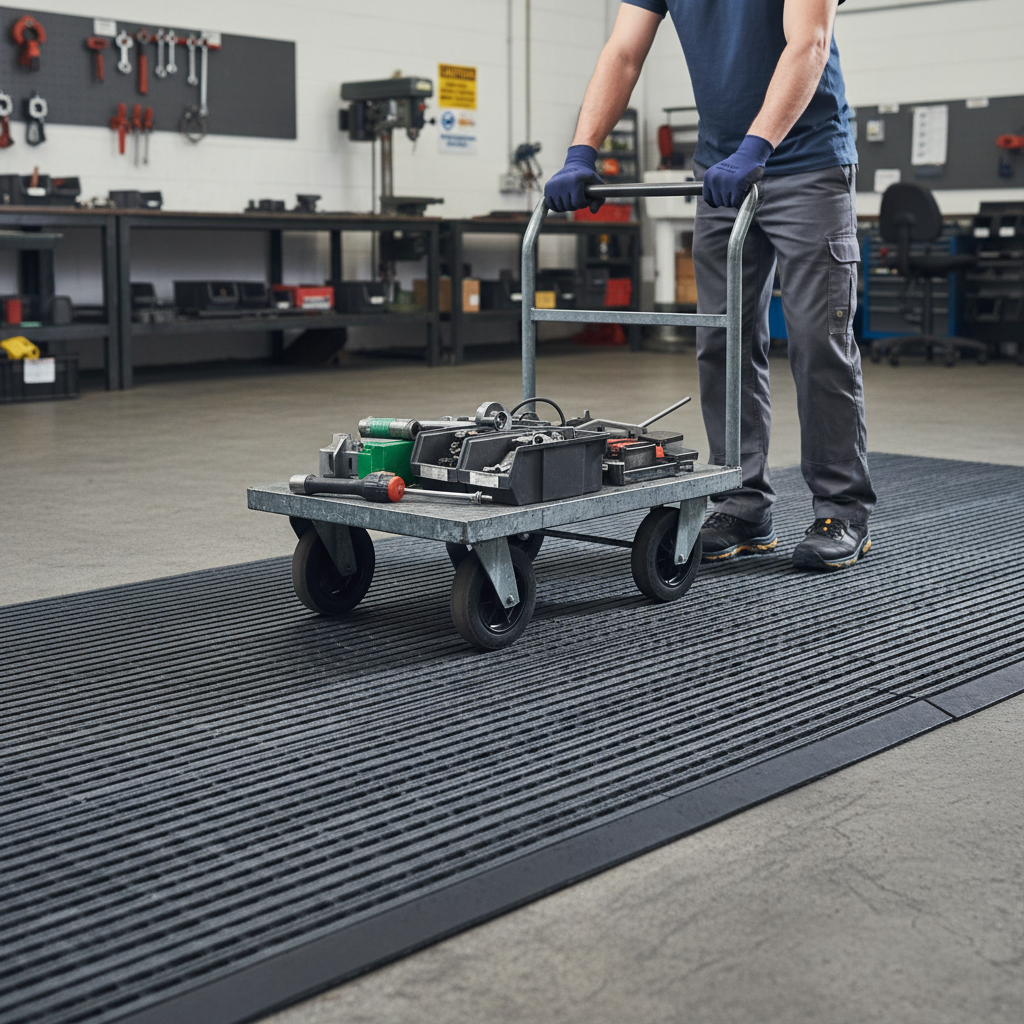 Premium Heavy Duty Black Mat 122cm x 100cm for Industrial Safety and Hygiene - High-Quality Professional Grade for Industrial and Commercial Applic...