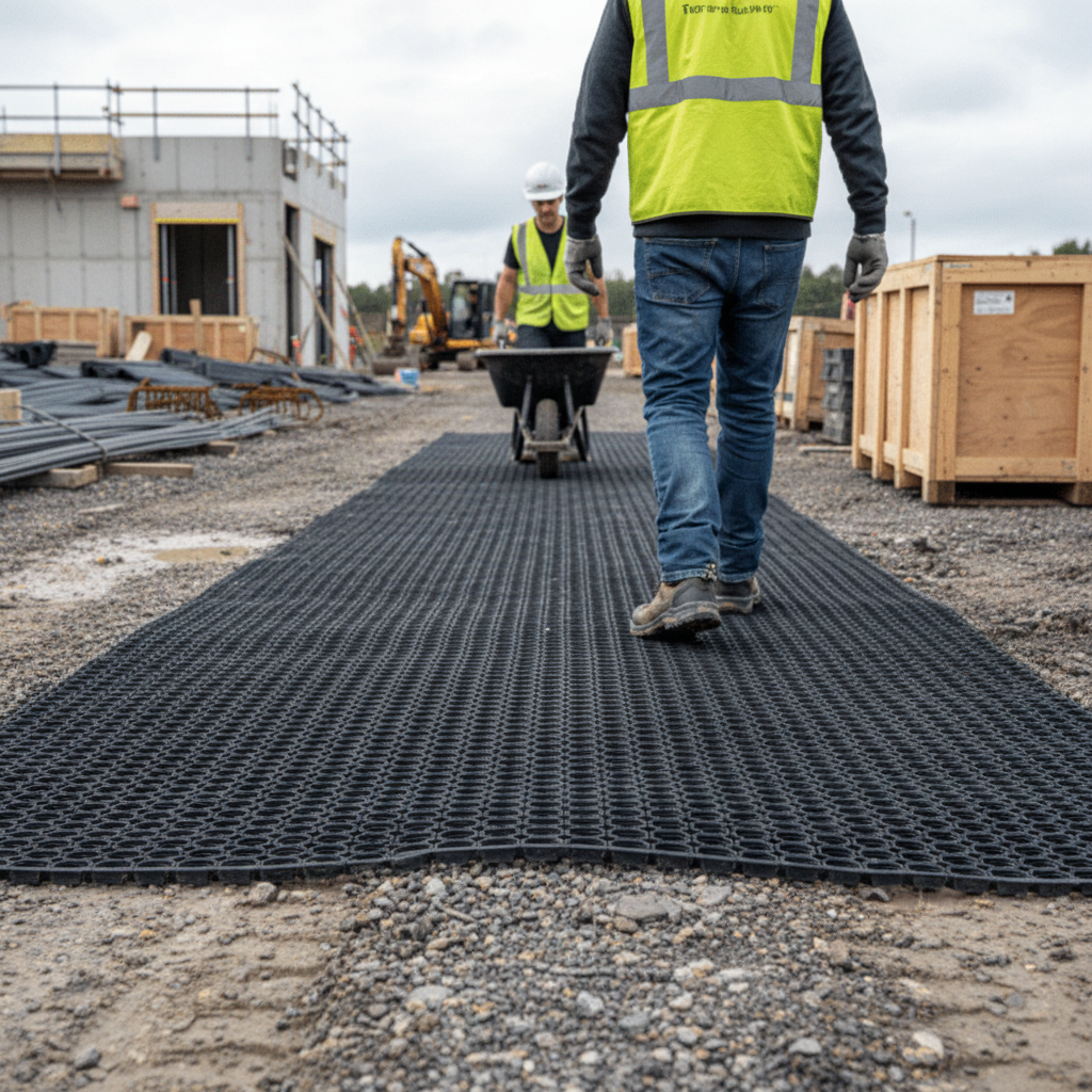 Premium Eco-Friendly Ground Protection Mat for Safety and Erosion Control on Steep Slopes and High-Traffic Areas