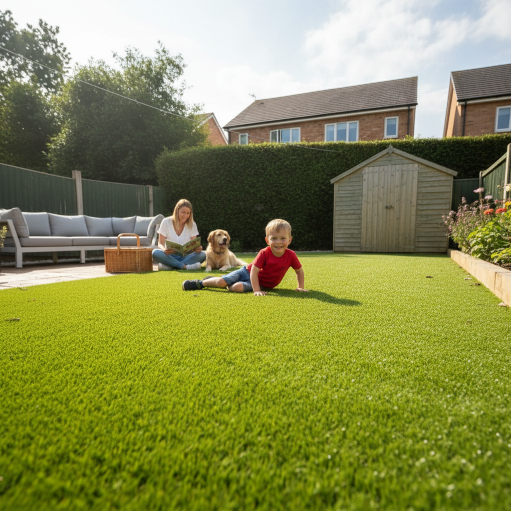 Premium Eco-Friendly Artificial Grass 35mm - Durable, 100% Recyclable, Ideal for Gardens and Pets