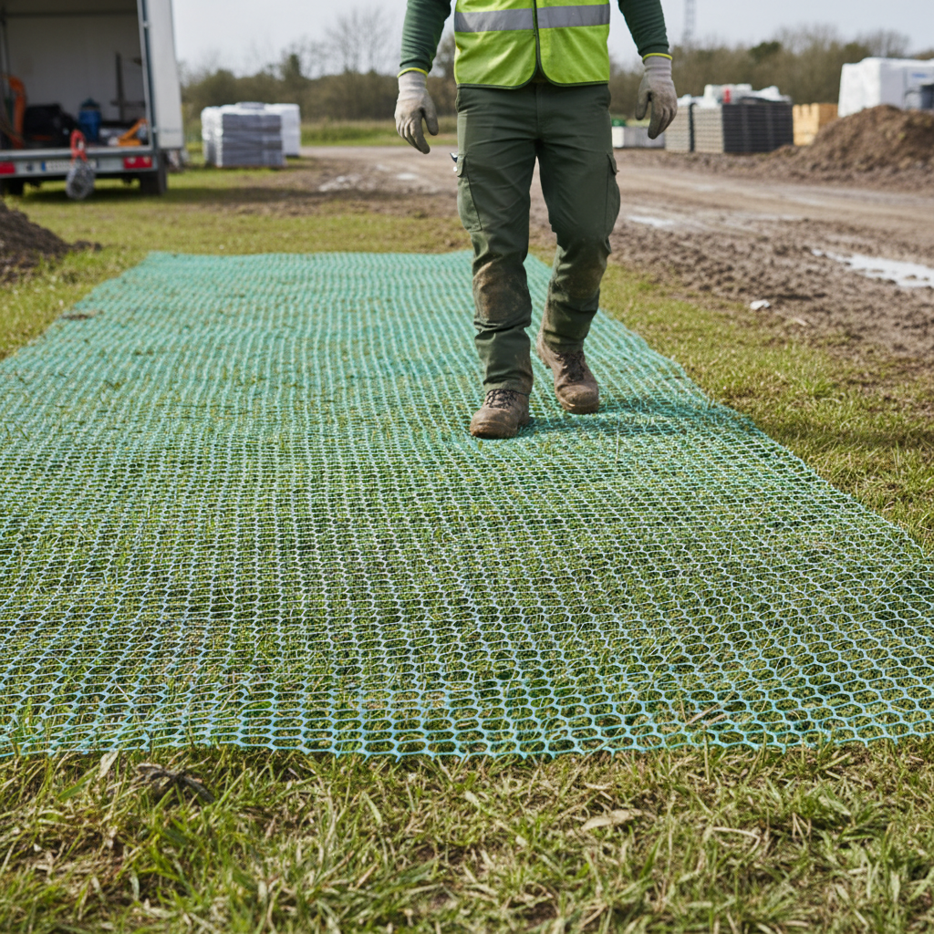 Professional Lightweight Grass Reinforcement Mesh for Enhanced Lawn Resilience and Ground Protection